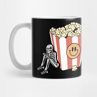 Skull and popcorn Mug